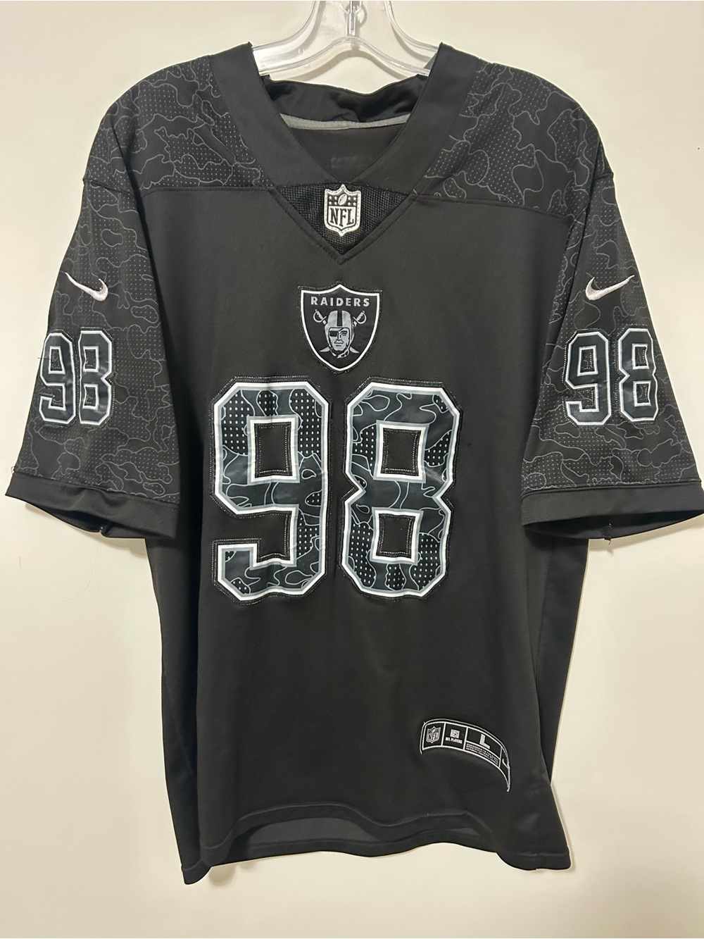 NFL Las Vegas Raiders Max Crosby Salute to Service Black Men's Jersey by Nike